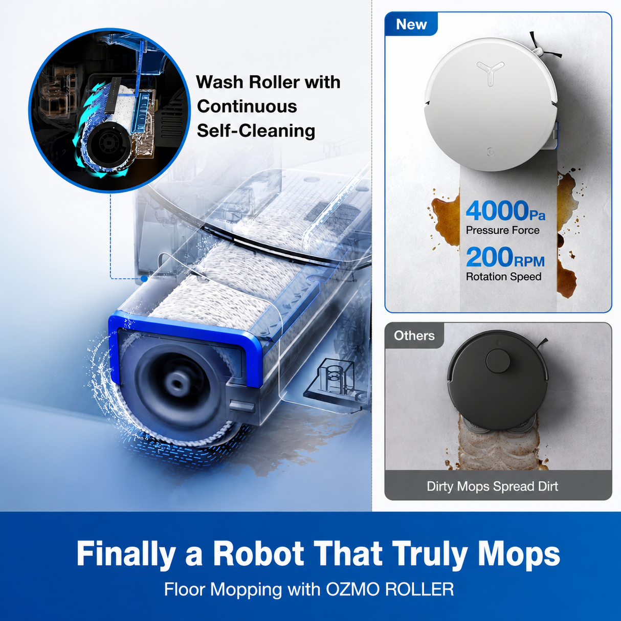DEEBOT X8 OMNI - Wet Dry Vacuum Cleaner, OMNI Station, 18,000Pa, 270min - UNBOXED DEAL (BOX SLIGHTLY DAMAGED)
