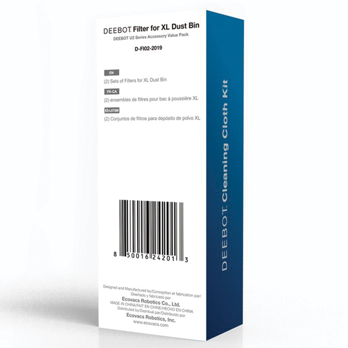DEEBOT U2/U2 Pro Filters for 800mL Dustbin (U2 Pro & Pet Care Kit) - UNBOXED DEAL