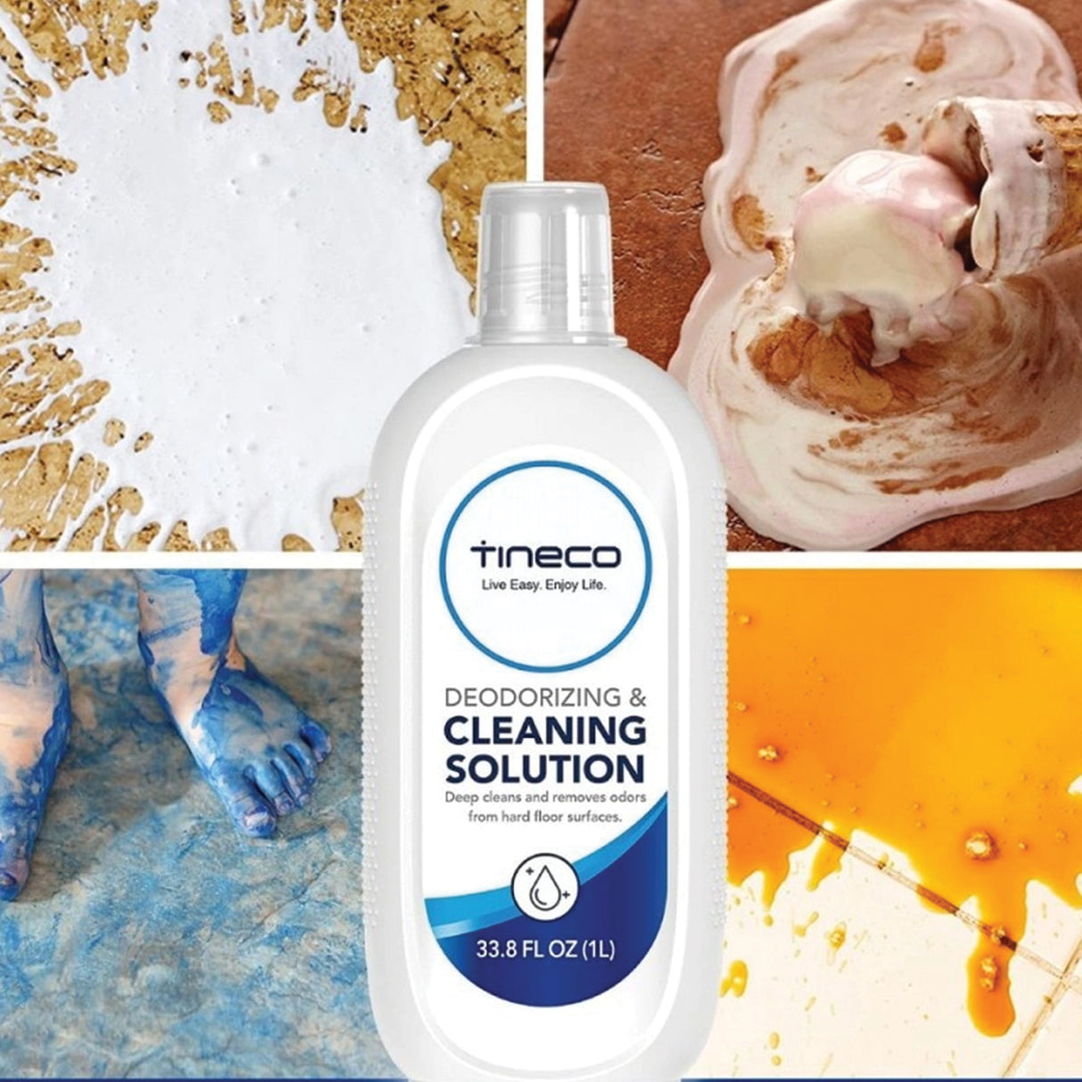 Liquid Cleaning Detergent Solution Compatible with Ecovacs - 1L Bottle