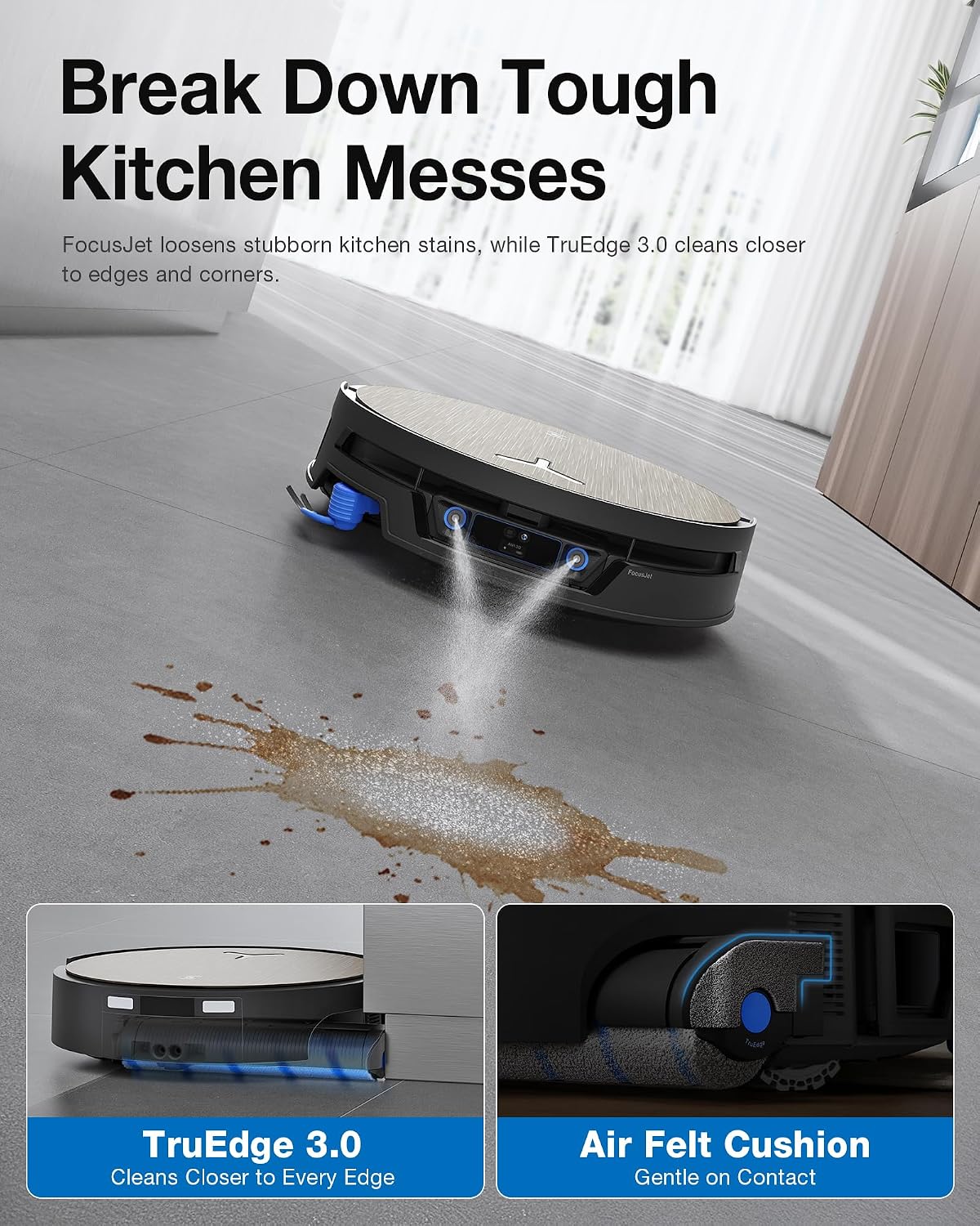 DEEBOT X12S OMNICYCLONE Wet Dry Vacuum Roller, OMNI Station, 22,000Pa