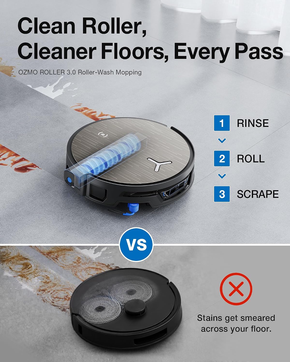 DEEBOT X12S OMNICYCLONE Wet Dry Vacuum Roller, OMNI Station, 22,000Pa