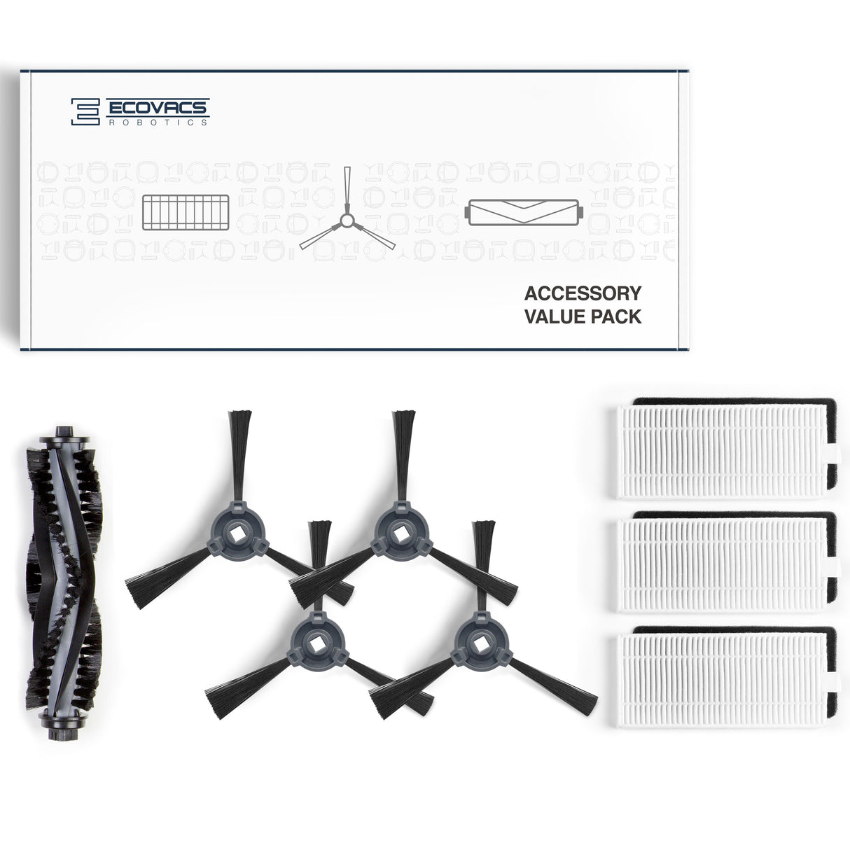 DEEBOT 500 Buddy Kit - 1 Main Brush, 4 Side Brush, 3 Filter/Sponge - UNBOXED DEAL