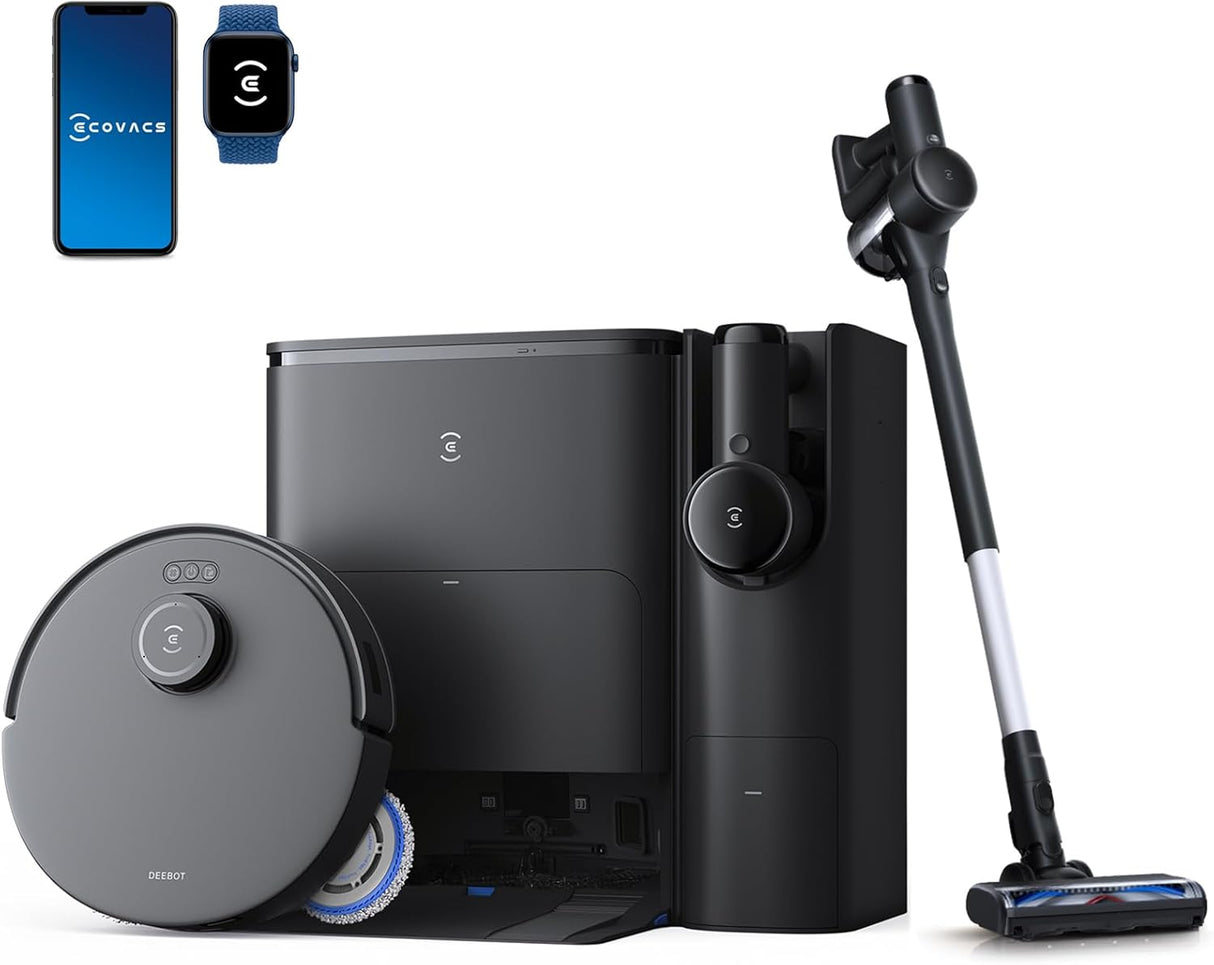 DEEBOT T30S COMBO COMPLETE Robot + Handheld Vacuum Stick & OMNI Station - 11000Pa, 290min Runtime