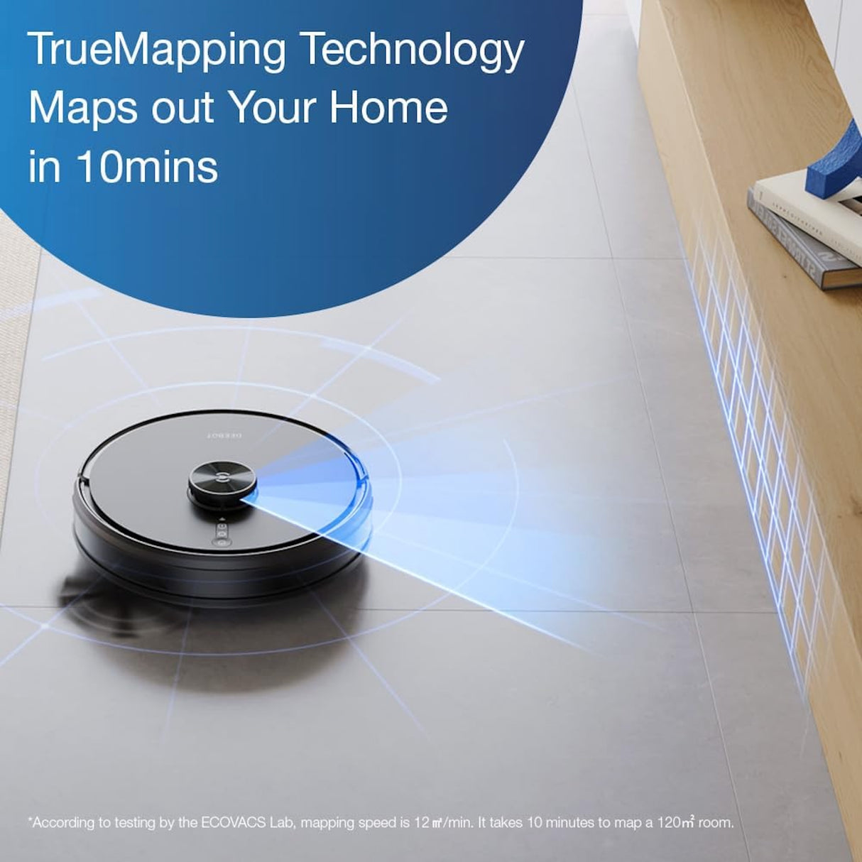 DEEBOT Y1 PRO PLUS Robot Vacuum Cleaner - 6500Pa Suction, 180min Runtime