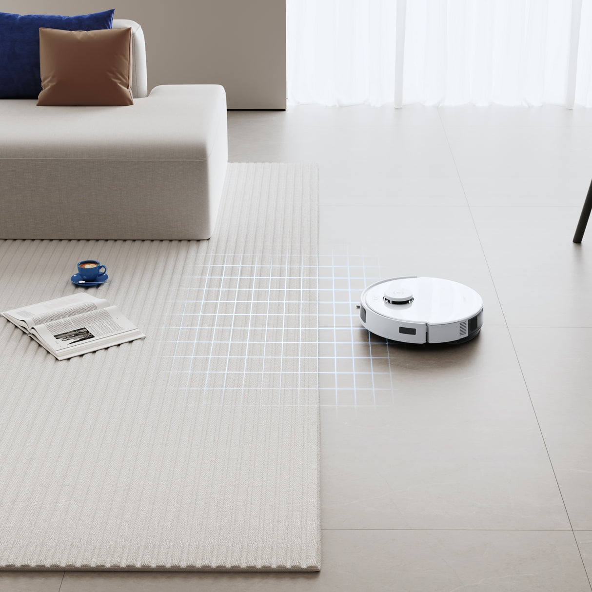 DEEBOT N20 PRO Robot Vacuum Cleaner - with OZMO PRO 2.0 Oscillating Mopping System, 8000Pa Suction, 300min Runtime