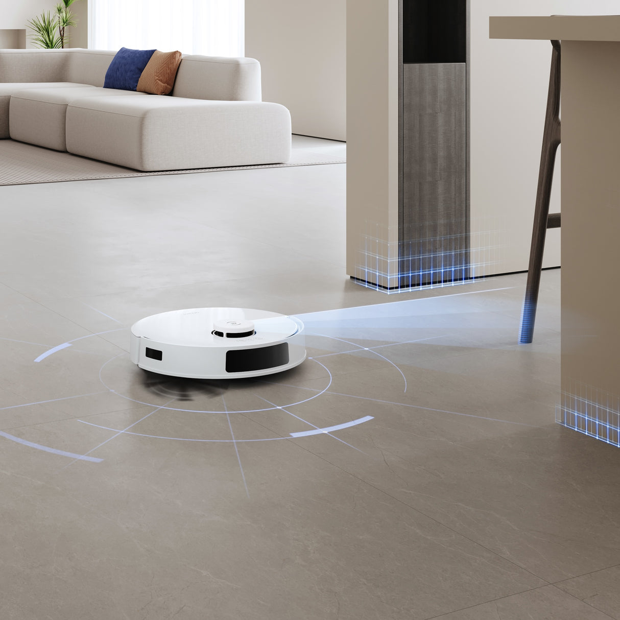 DEEBOT N20 PRO Robot Vacuum Cleaner - with OZMO PRO 2.0 Oscillating Mopping System, 8000Pa Suction, 300min Runtime