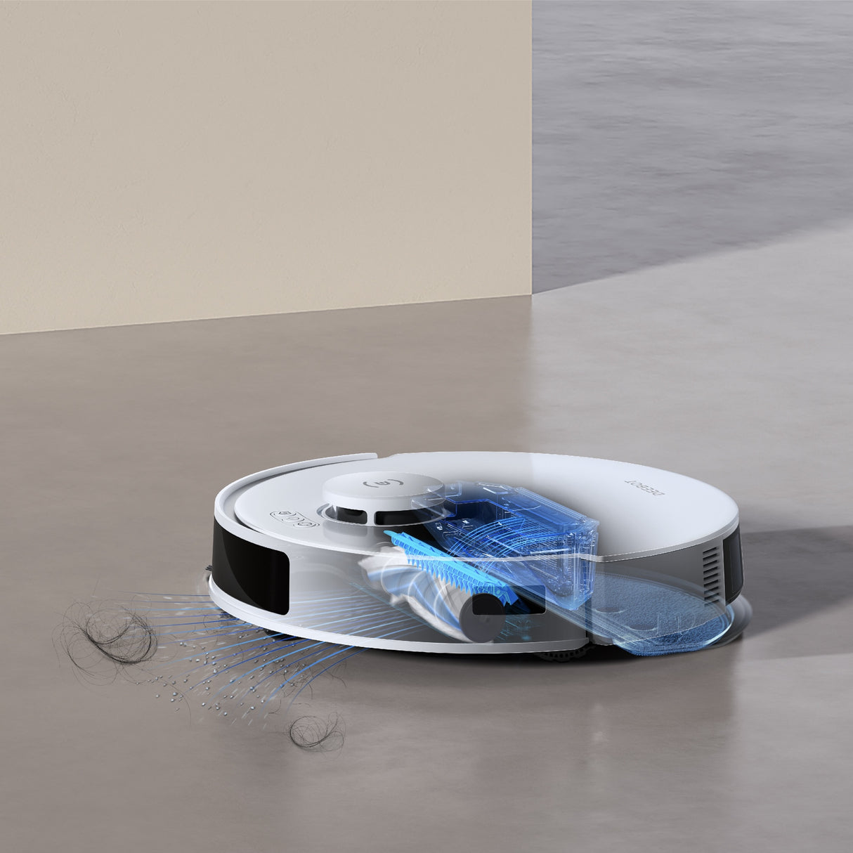 DEEBOT N20 PRO Robot Vacuum Cleaner - with OZMO PRO 2.0 Oscillating Mopping System, 8000Pa Suction, 300min Runtime