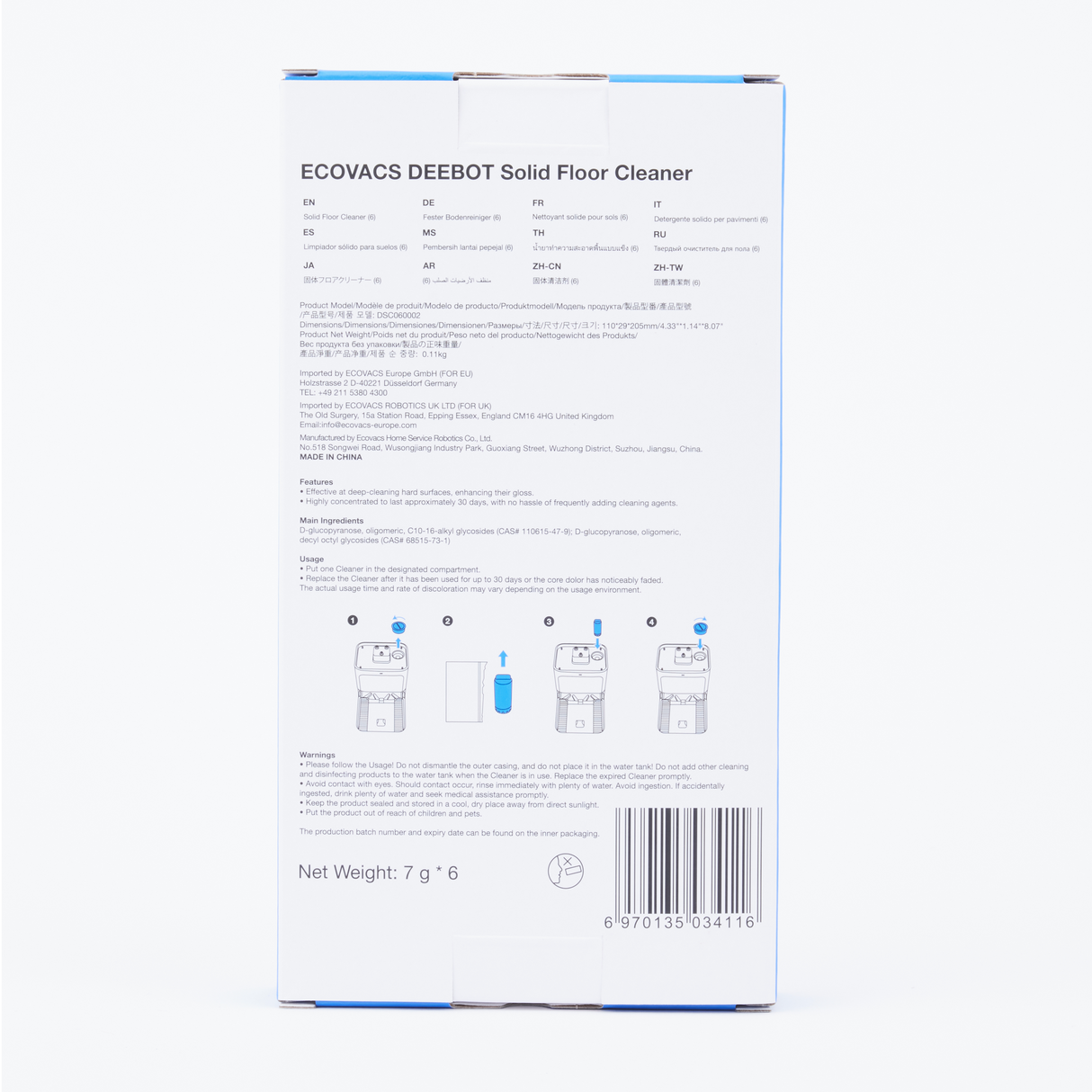 DEEBOT N30 PRO OMNI Solid Floor Cleaner (6 PCS)