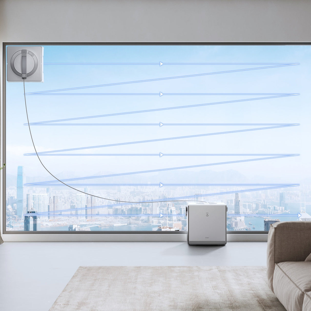 WINBOT W2 PRO OMNI Smart Window Cleaner - 110 Min Runtime, 5 500 Pa