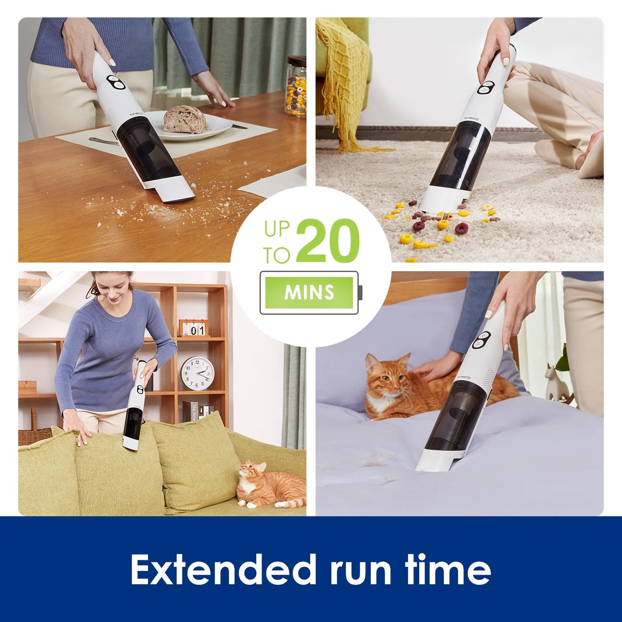 Go Mini Handheld Vacuum Cleaner - 20 Minute Runtime, Lightweight & Portable
