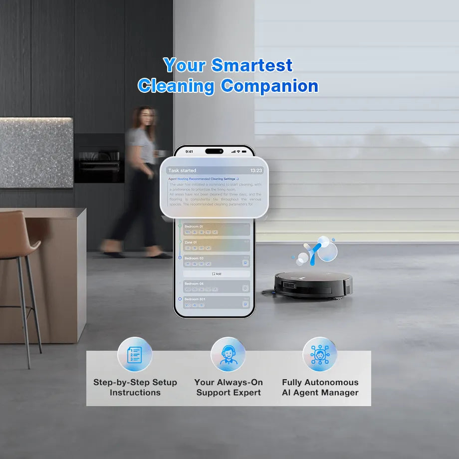 DEEBOT X11 OMNICYCLONE, Wet Dry Vacuum Roller, OMNI Station