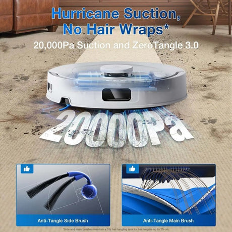 DEEBOT T30C OMNI Robot Vacuum Cleaner - OMNI Station, 20,000Pa Suction, 180min Runtime