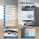 DEEBOT T30C OMNI Robot Vacuum Cleaner - OMNI Station, 20,000Pa Suction, 180min Runtime