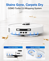 DEEBOT T30C Prime OMNI Robot Vacuum Cleaner - OMNI Station, 25,000Pa Suction, 180min Runtime
