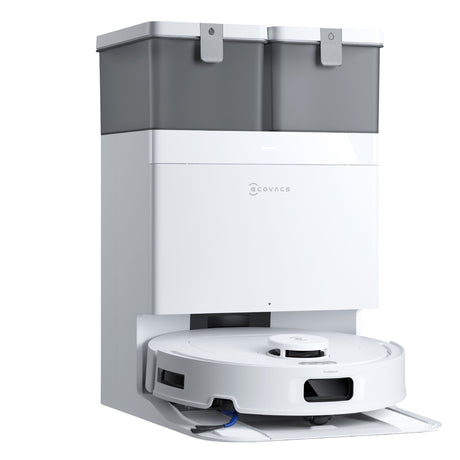 DEEBOT T30C OMNI Robot Vacuum Cleaner - OMNI Station, 20,000Pa Suction, 180min Runtime - White