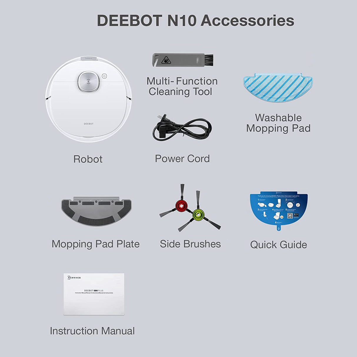 DEEBOT N10 Robot Vacuum Cleaner - 4300Pa, 330min Runtime, dToF  - UNBOXED DEAL