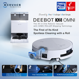 DEEBOT X8 OMNI - Wet Dry Vacuum Cleaner, OMNI Station, 18,000Pa, 270min  - UNBOXED DEAL (BOX SLIGHTLY DAMAGED)