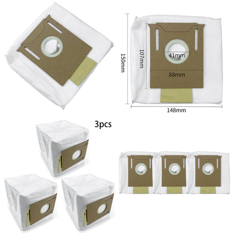 Auto-Empty Station Disposable Dust Bag for N10, N8 & T8 (3 Bags)