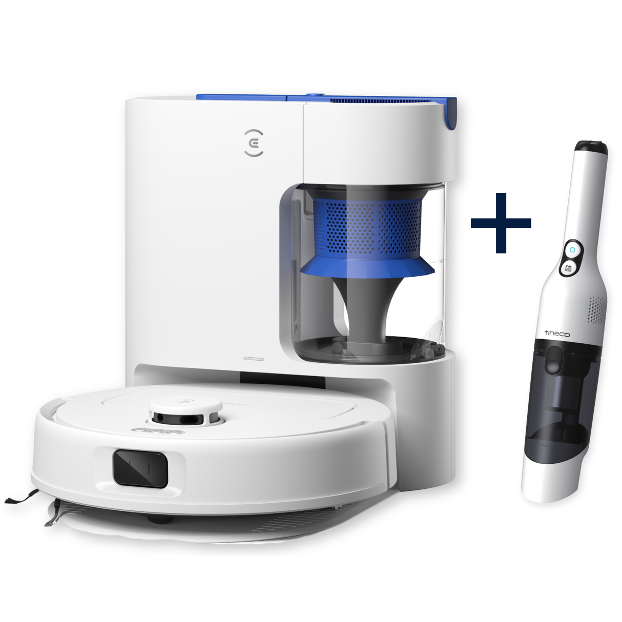 DEEBOT N20e PLUS Robot Vacuum Cleaner - Bagless - 10,000Pa Suction, 350min Runtime