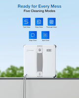WINBOT mini 2 Automated Window Cleaner -  8000Pa Suction , 30-Minute Power-Off Protection