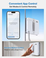 WINBOT mini 2 Automated Window Cleaner -  8000Pa Suction , 30-Minute Power-Off Protection