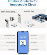 DEEBOT T30C Prime OMNI Robot Vacuum Cleaner - OMNI Station, 25,000Pa Suction, 180min Runtime