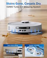 DEEBOT T30C Prime OMNI Robot Vacuum Cleaner - OMNI Station, 25,000Pa Suction, 180min Runtime