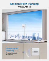 WINBOT mini 2 Automated Window Cleaner -  8000Pa Suction , 30-Minute Power-Off Protection