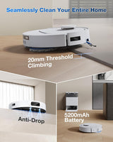 DEEBOT T30C Prime OMNI Robot Vacuum Cleaner - OMNI Station, 25,000Pa Suction, 180min Runtime