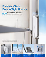 WINBOT mini 2 Automated Window Cleaner -  8000Pa Suction , 30-Minute Power-Off Protection