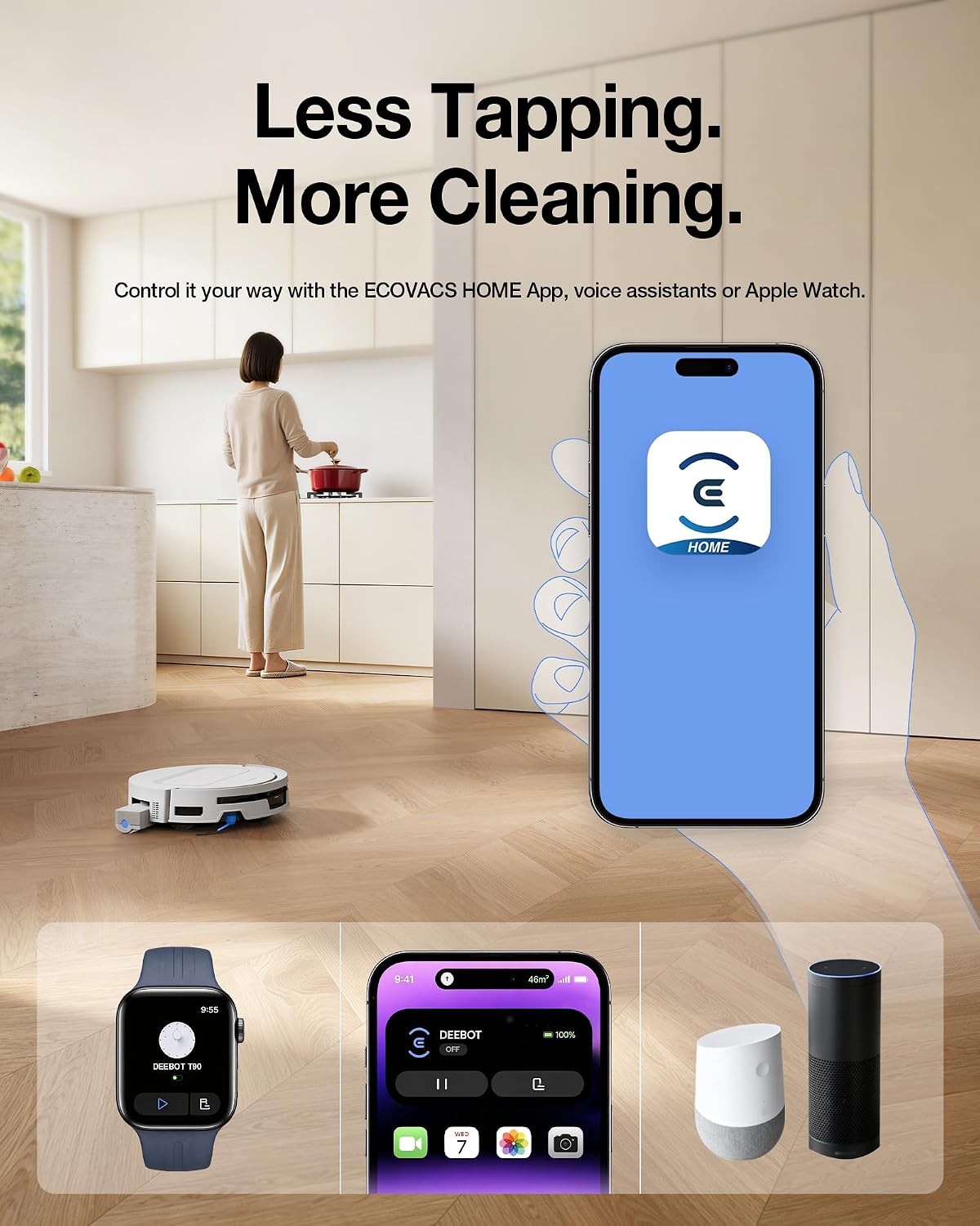 DEEBOT T90 MAX OMNI Robot Vacuum - 30,000Pa Suction,Up to 200 Min Runtime