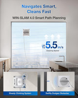 WINBOT W2S Smart Window Cleaner - 8000Pa Suction, 110 minutes Runtime