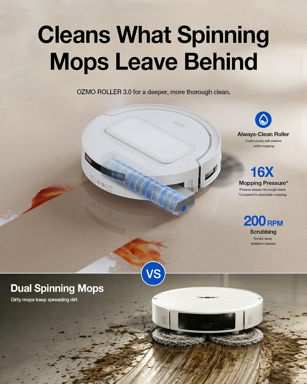 DEEBOT T90 MAX OMNI Robot Vacuum - 30,000Pa Suction,Up to 200 Min Runtime