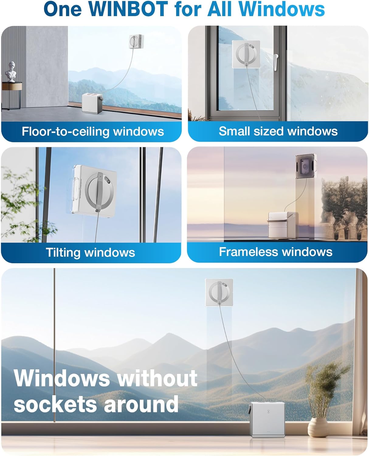 WINBOT W2 OMNI - Portable Window Cleaning Robot
