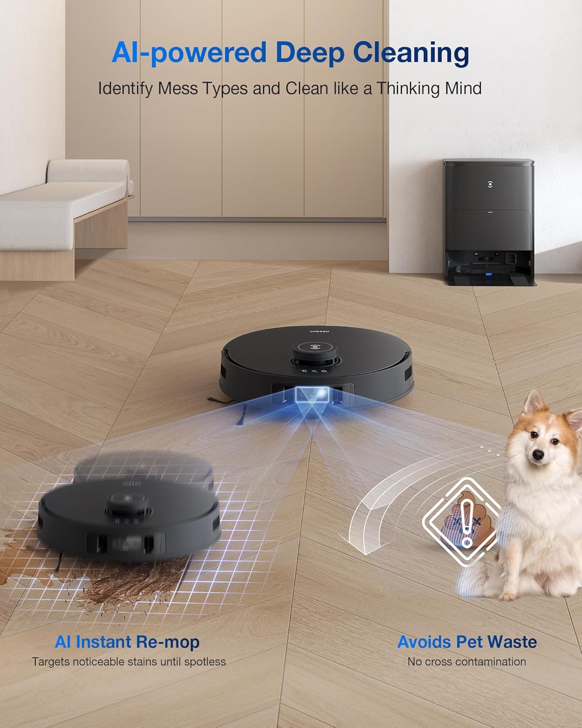 Ecovacs DEEBOT T30S PRO Robot Vacuum Cleaner and Mop