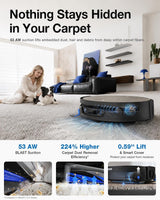 DEEBOT X12S OMNICYCLONE Wet Dry Vacuum Roller, OMNI Station, 22,000Pa