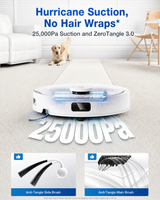 DEEBOT T30C Prime OMNI Robot Vacuum Cleaner - OMNI Station, 25,000Pa Suction, 180min Runtime