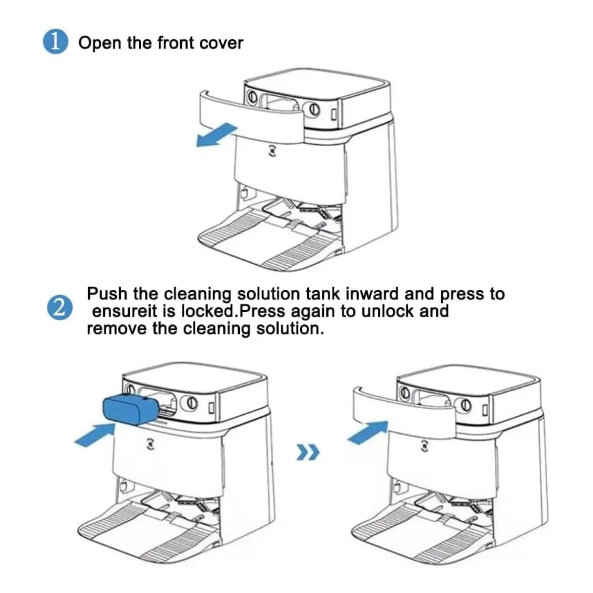 DEEBOT T30 OMNI/T30 PRO OMNI Cleaning Solution (350ml) for Automatic Water Refill/Drain Module