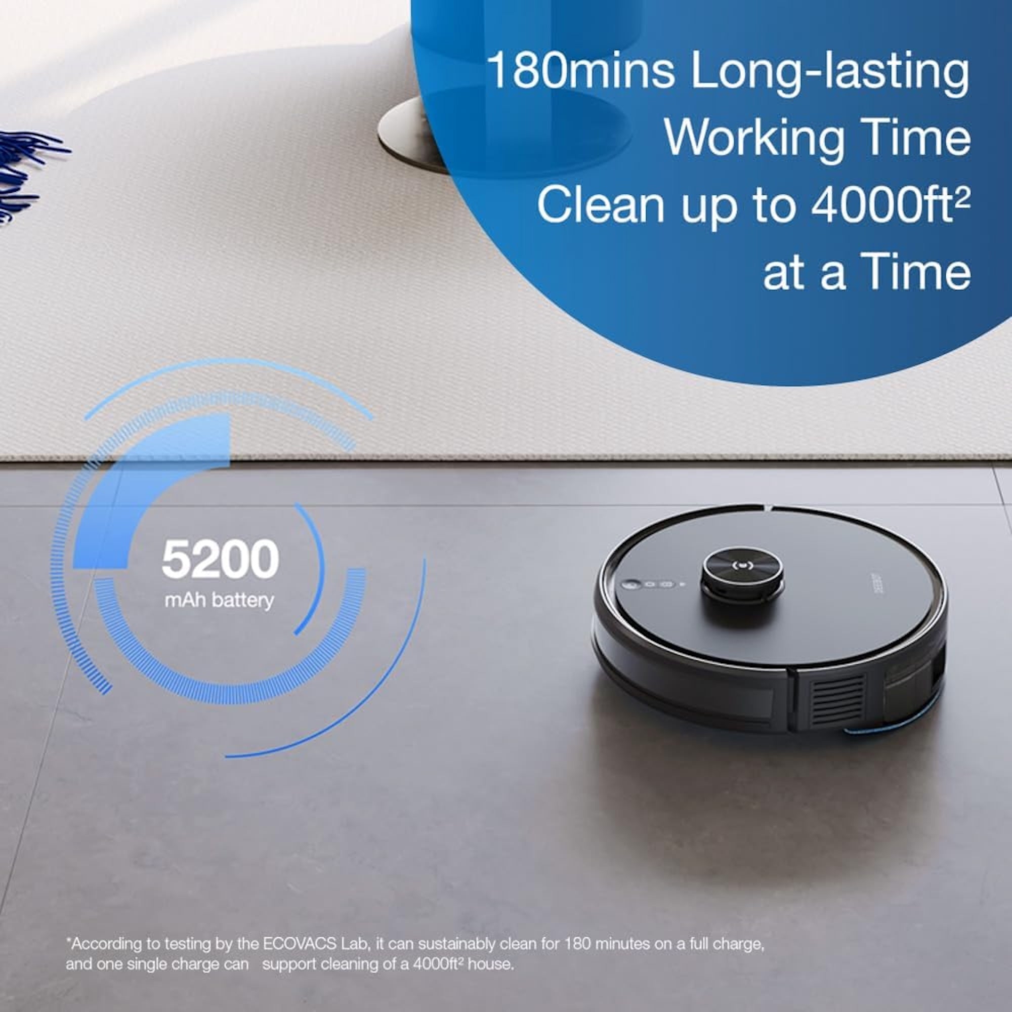 Ecovacs DEEBOT Y1 PRO PLUS - 6500Pa, 180min, 5L Auto-Empty Station