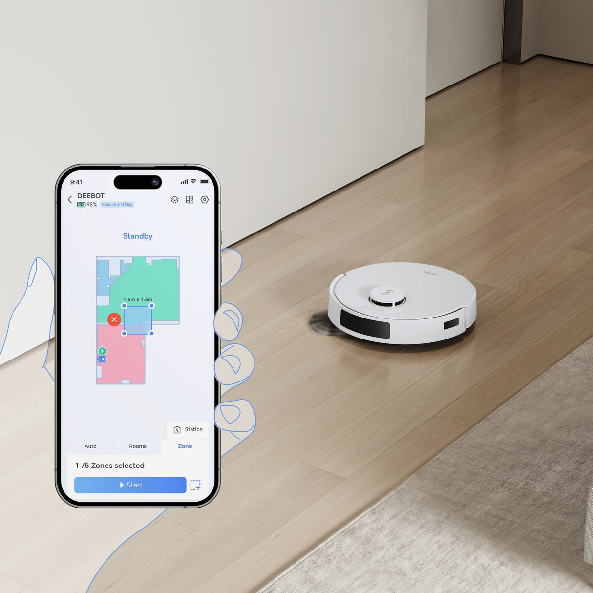 DEEBOT N20 PRO PLUS Robot Vacuum Cleaner - Bagless- 8000Pa Suction, 300min Runtime