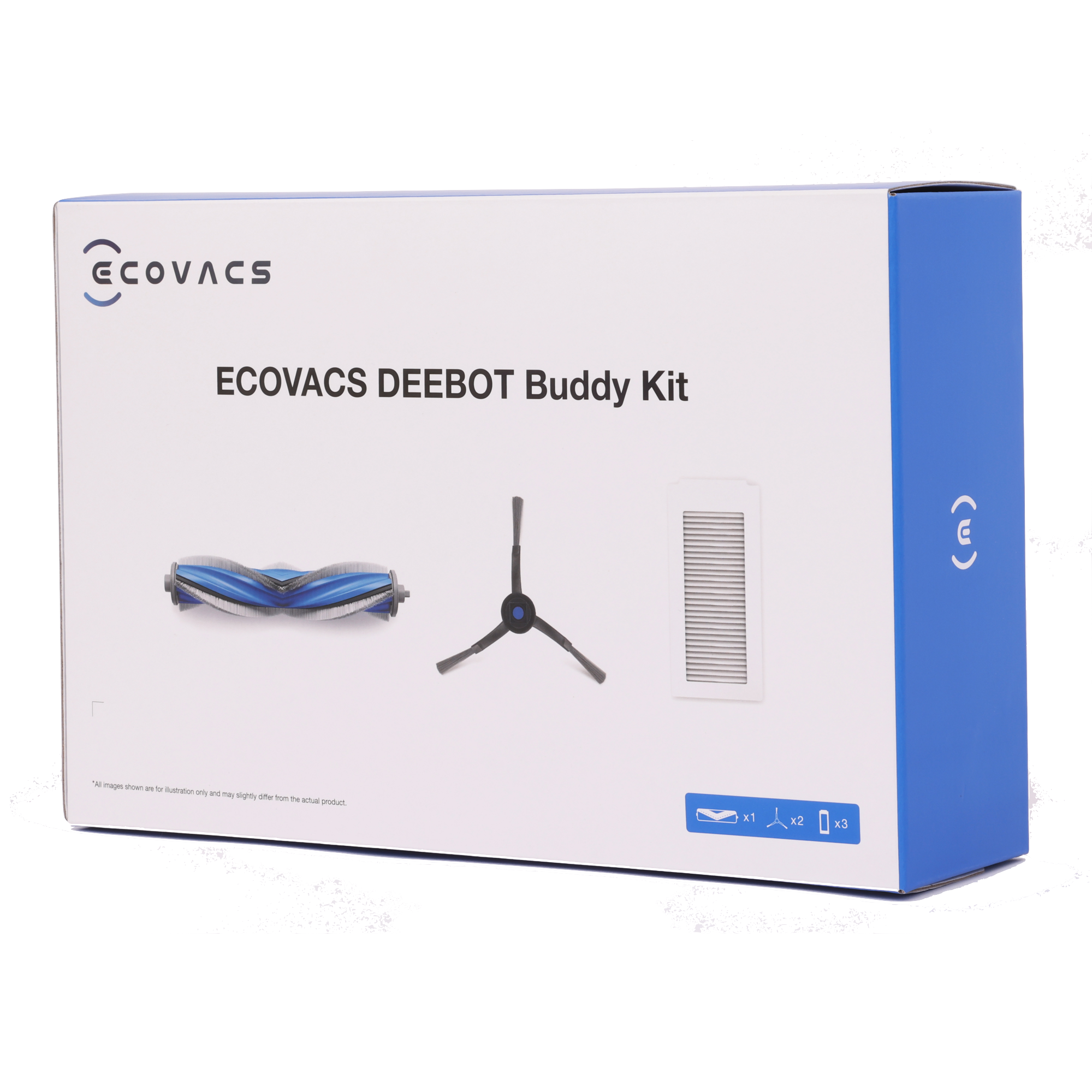 DEEBOT X5 PRO OMNI Buddy Kit - 2 Side Brushes, 1 Main Brush, 3
