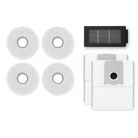 DEEBOT T30C Buddy Kit - 1 Filters, 2 Antibacterial Dust Bags, 4 Washable Mopping Pads