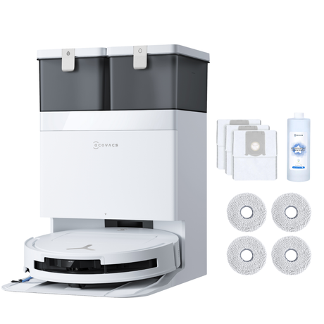 DEEBOT T50S PRO OMNI Vacuum Cleaner - OMNI Station, 25,000Pa Suction, OMNI Station, 205min Runtime