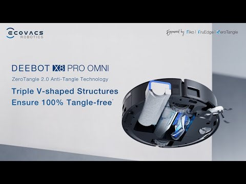 DEEBOT X8 PRO OMNI - Wet Dry Vacuum Roller, OMNI Station, 18,000Pa